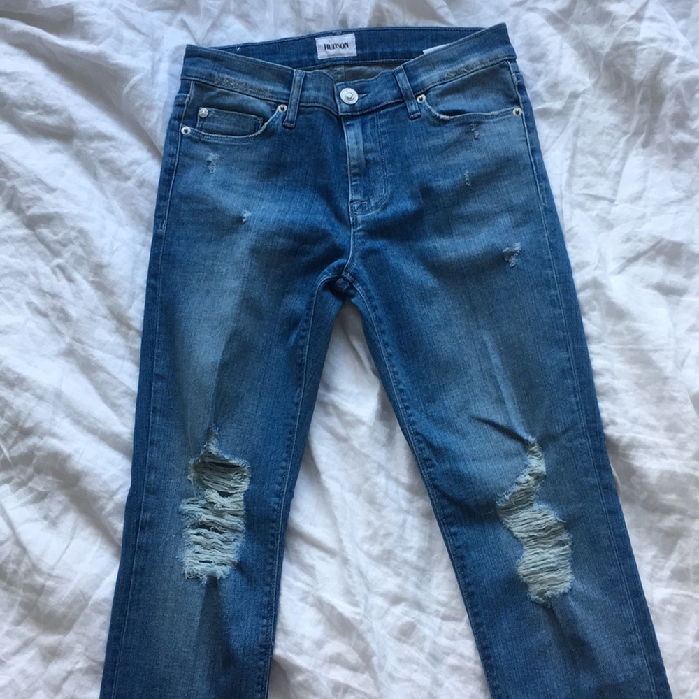 Hudson unworn distressed jeans